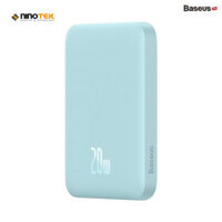 Baseus Magnetic Wireless Charging Power bank 6000mAh 20W (With Baseus Xiaobai series fast charging Cable Type-C to Type-C 60W(20V/3A) 50cm) – 6932172607401 – 6.000 MAH – 20W – BLUE