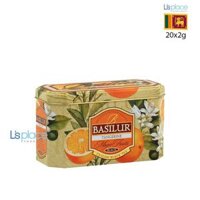 Basilur Trà đen Ceylon hương quýt hộp thiếc