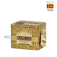 Basilur Trà đen Ceylon Present Gold hộp thiếc