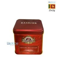 Basilur Trà đen Ceylon Breakfast hộp thiếc