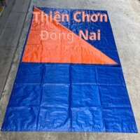 Bạt 2mx3m (Hàn Quốc dẻo bền) đóng khoen sẵn che mưa nắng may viền