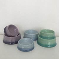 Bát ăn cho thú cưng màu sắc mát mẻ, dòng sản phẩm Pet, bát thức ăn cho chó, bát gốm cho chó vừa, phổ biến cho chó và mèo