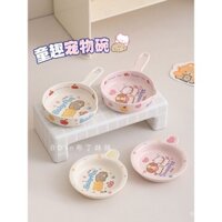 Bát ăn cho thú cưng Pudding Sister, bát gốm dễ thương cho chó, bát cho mèo, bát thức ăn, bát nước, đệm, đĩa ăn nhẹ, đồ dùng cho chó mèo