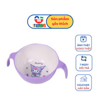 Bát ăn cơm cho bé gái Kuromi Nhựa Melamine KRM-003 hai tay cầm