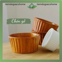 Bát Ăn Cơm Gỗ Gõ Đỏ - Chén Gỗ Ăn Dặm Cho Bé - Bát Đựng Nước Chấm Gia Vị