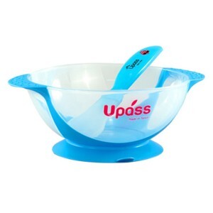 Bát ăn dặm cho bé kèm thìa chống đổ Upass UP5104CH