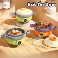 Bát Ăn Dặm Hiển Thị Nhiệt Độ Có Cốc Hít Bàn Chất Liệu Inox 316 Không Rỉ Giữ Nhiệt Và Cách Nhiết Tốt, Chén Ăn Dặm Cho Bé