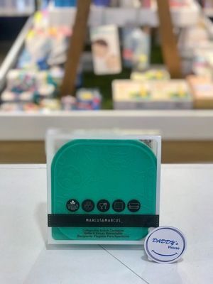 Bát ăn dặm silicon vuông có thể xếp gọn Marcus & Marcus