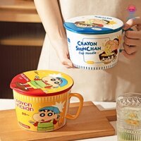 Bát ăn mì Shin có nắp đậy hoạ tiết hoạt hình ngộ nghĩnh Kẻ Du Hành