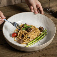 Bát cá ngâm gốm thô kiểu Nhật, bát tròn gốm sứ, bát gà, đĩa lớn retro tại nhà, có vết nhỏ 3D36