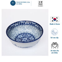 Bát canh 21cm sứ hoa văn cao cấp Hàn Quốc Sambo MD-031
