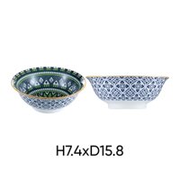 Bát canh gốm sứ ANNE màu ngẫu nhiên H3.3xD14.2