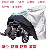 Bạt che bụi cho xe lăn, bạt che xe lăn điện, bạt che nắng chống gió cho xe lăn gấp ngoài trời, bạt che mưa loại phổ thông [cxy]