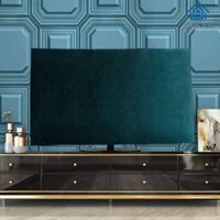 Bạt che bụi TV, nhung lụa, phong cách Bắc Âu, sang trọng nhẹ nhàng, vải, bọc TV, bạt che bụi, treo, LCD, cong, vải che, bọc TV