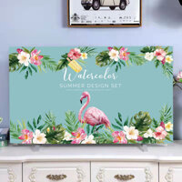 Bạt che bụi TV phòng ngủ - Vải nỉ mỏng nhẹ được thiết kế không che các cảm biến điều khiển