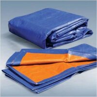 BẠT CHE MƯA, CHE NẮNG, BẠT PHỦ, BẠT CHE MÁI HIÊN, BẠT XANH CAM 2 LỚP CÓ MAY VIỀN SẴN (KHỔ 4 X 3M)