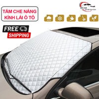 Bạt che nắng kính lái ô tô , tấm che nắng mưa tráng nhôm 3 lớp chống nóng cách nhiệt cao cấp cho ô tô