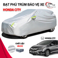 Bạt che nắng mưa bảo vệ xe ô tô  Honda City  bạt vải dù Oxford cao cấp độ bền cao  áo trùm phủ kín xe oto honda city 5 chỗ cách nhiệt  bạc che ô tô xe hơi 3 lớp thông minh