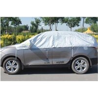 Bạt che nửa xe ô tô chống nắng, Bạt phủ cách nhiệt tráng nhôm cao cấp, hàng loại 1