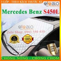 Bạt Che Phủ Xe dành cho Ô Tô Mercedes Benz S450L Cao Cấp 3 Lớp Chống Nắng Nóng Chống Nước Chống xước - Tấm che kính lái