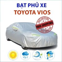 Bạt che phủ xe ô tô 5 chỗ Toyota Vios chất liệu vải cao cấp chống nắng mưa bụi bẩn