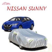 Bạt che phủ xe ô tô 5 chỗ Nissan Sunny chống nắng mưa - bạt phủ ô tô 3 lớp chống nóng không thấm nước .