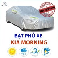 Bạt che phủ xe ô tô Kia Morning, Bạt trùm xe hơi 5 chỗ cao cấp chất liệu vải PEVA chống nắng mưa không thấm nước +