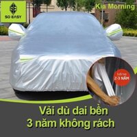 Bạt Che Phủ Xe Ô Tô KIA MORNING - Bạt Trùm Xe Hơi 4 chỗ 5 chỗ có kèm túi đựng du lịch tiện lợi