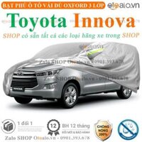Bạt che phủ xe ô tô Toyota Innova 3 lớp cao cấp