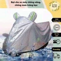 Bạt che xe máy chống nắng, chống mưa tráng bạc