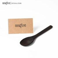 Bát Chén gáo Dừa chạm khắc hoa văn trang trí ONGTRE dùng ăn Salad, hoa quả dầm - Thìa mun