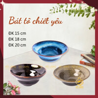 Bát chiết yêu ăn phở, mì, bún gốm sứ Bát Tràng dòng cao cấp, sang trọng