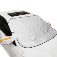 Bạt Chống Nắng Kính Trước Xe Ô Tô Loại Lớn, Có Bọc Gương Chiếu Hậu - Chống Tia UV, Tia Cực Tím - 145x113cm