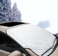 Bạt Chống Nắng Kính Trước Xe Ô Tô Loại Lớn, Có Bọc Gương Chiếu Hậu - Chống Tia UV, Tia Cực Tím - không bao gương