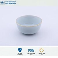 Bát cơm đáy to Thủy Tinh Ngọc Luxury USA Homeset các màu - Xanh biển Aquamarine