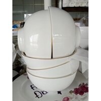 bát cơm Minh Châu kẻ vàng sang trọng