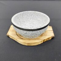 Bát Đá Giữ Nhiệt Hàn Quốc H.H KITCHENWARE Tô Đá Giữ Nhiệt 100% tự nhiên [Tặng 1 đế gỗ]