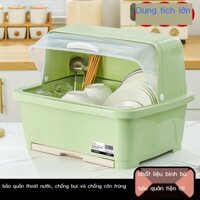 ✒✟∈Bát đũa hộp đựng nhà bếp hộ gia đình có nắp đậy cốc giá úp bát đĩa tủ nhựa đựng bát hộp giá úp bát có thể thoát nước