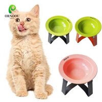 Bát đựng thú cưng đĩa bay ORNOOU, Bát đựng mèo UFO phong cách Hàn Quốc bằng gốm sứ, Đồ dùng cho thú cưng Bát đựng thức ăn cho mèo và chó