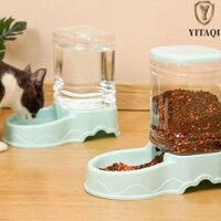 Bát đựng thức ăn cho chó YITAQI Có thể tháo rời bằng nhựa 3,8L 1PC Hộp đựng nước cho thú cưng dung tích lớn