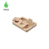 Bát đựng thức ăn cho chuột Hamster bằng gỗ Tương tác ẩn Trò chơi xếp hình Điều trị phân phối Đồ dùng cho thú cưng