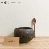 Bát gáo Dừa Chén gáo dừa cao cấp, ăn Salad, hoa quả dầm  ongtre Vietnam - Cao 8cm  Muỗng Dừa