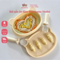 Bát gấu ăn dặm Bluemama Modui cho bé