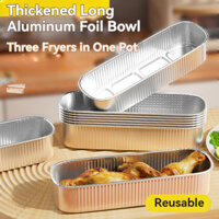 Bát giấy thiếc, lò nướng gia đình bằng lá nhôm, khuôn nướng hình chữ nhật, hộp giấy thiếc, cốc và đĩa