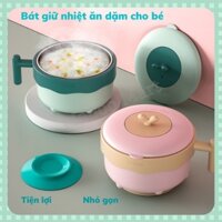 Bát giữ nhiệt ăn dặm cho bé, bát cách nhiệt phun nước cho trẻ em
