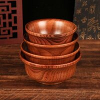 Bát gỗ Táo tàu gỗ nguyên khối bát trà sữa Bát Rượu Sữa Ngựa Bát Múa Dân tộc Bát trẻ em bát cơm trẻ em bát cơm nhà hàng Mông Cổ Bộ đồ ăn