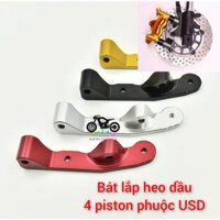 bát heo lắp heo dầu 4 piston trụ đứng dành cho phuộc usd xe điện