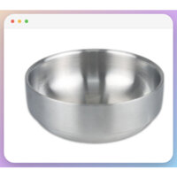Bát inox 2 lớp dáng cao Hàn Quốc đựng canh và mỳ. (스텐 이중 국대접 )