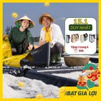 Bạt Lót Ao Hồ Thủy Sản, Hồ Trữ Nước, Ruộng Muối Mega UV 195gsm 6mx100m - Bạt Gia Lợi