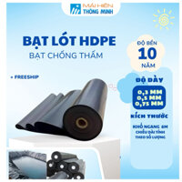Bạt Lót Hồ HDPE dày 0,3mm  0,5mm và 0,75 khổ ngang 8m Chống Thấm Hồ Cá, Hồ Chứa Nước Giá Gốc Tận Xưởng
